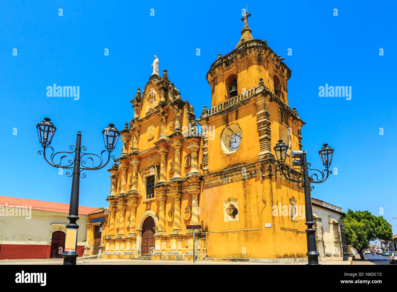 Leon, Nicaragua. Church of la Recolección Stock Photo