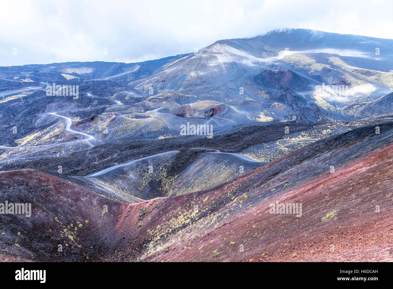 Mount Etna; Catania; Sicily; Italy Stock Photo