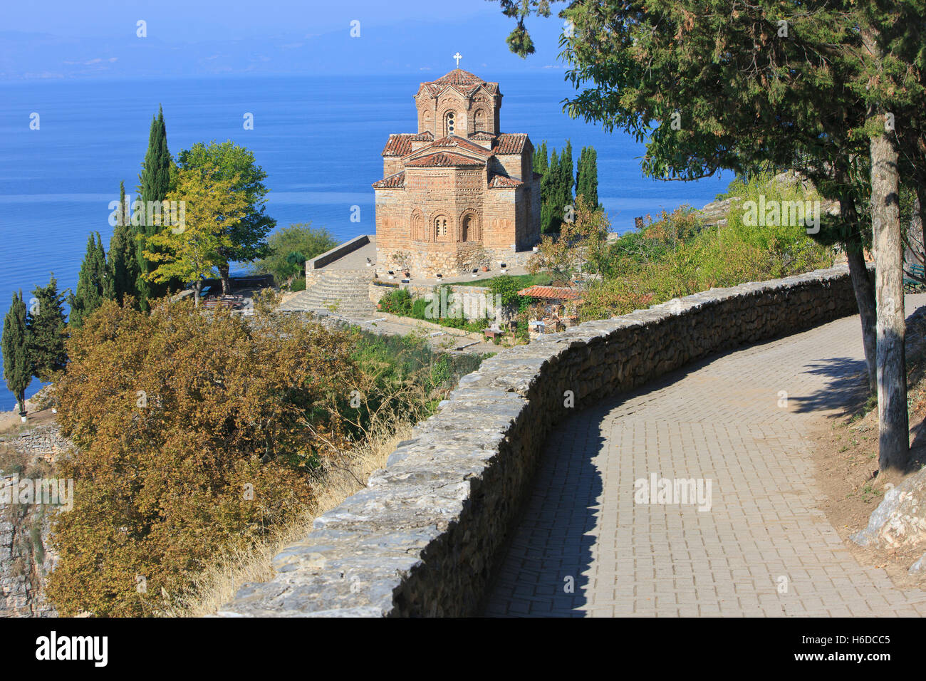 The 13th-century Eastern Orthodox Church of St. John at Kaneo in Ohrid,  Macedonia Stock Photo - Alamy