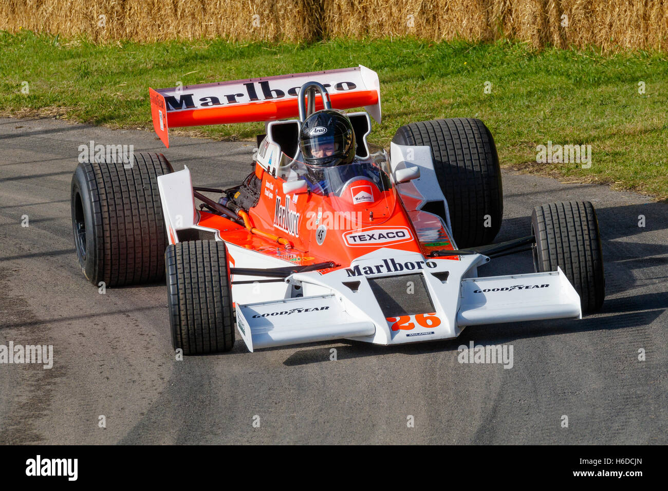 1977 McLaren-Cosworth M26 with driver Judith Lyons at the 2016
