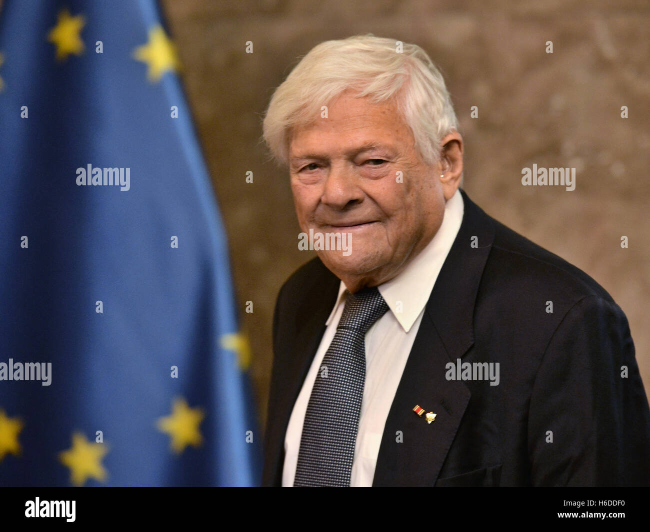 Prague, Czech Republic. 27th Oct, 2016. Holocaust survivor Jiri Brady