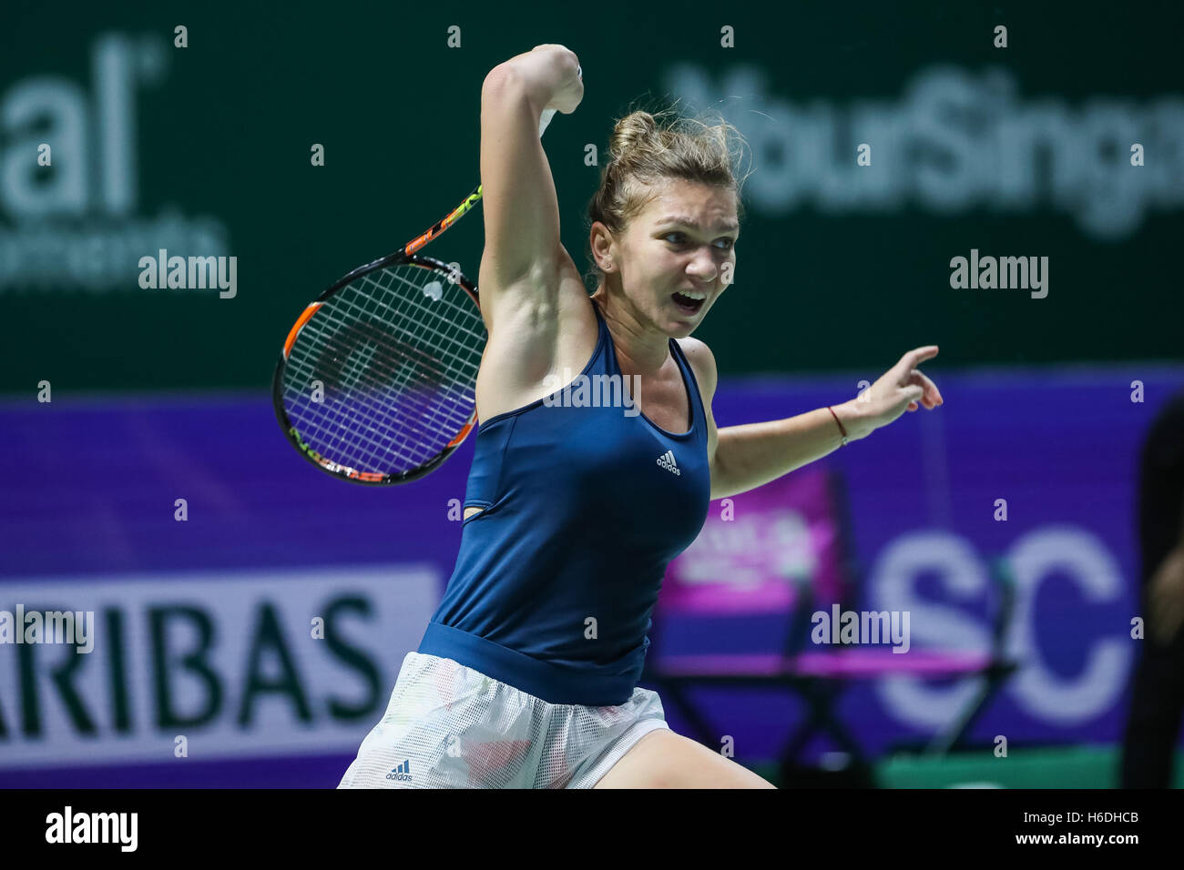 Halep in action hi-res stock photography and images - Page 3 - Alamy