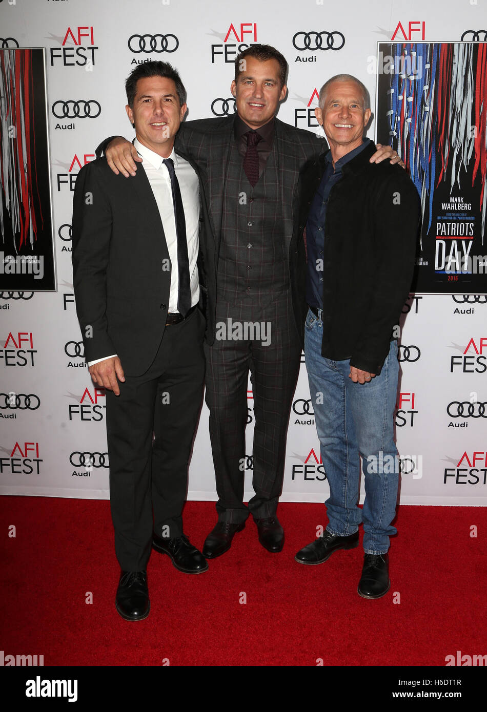 Hollywood, CA, USA. 17th Nov, 2016. Dylan Clark, Scott Stuber, Hutch Parker. AFI FEST 2016 - Closing Gala - Premiere Of ''Patriot's Day'' held at The TCL Chinese Theatre. Credit:  AdMedia/ZUMA Wire/Alamy Live News Stock Photo