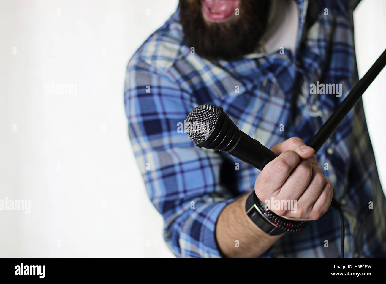 singer singing stage light Stock Photo - Alamy