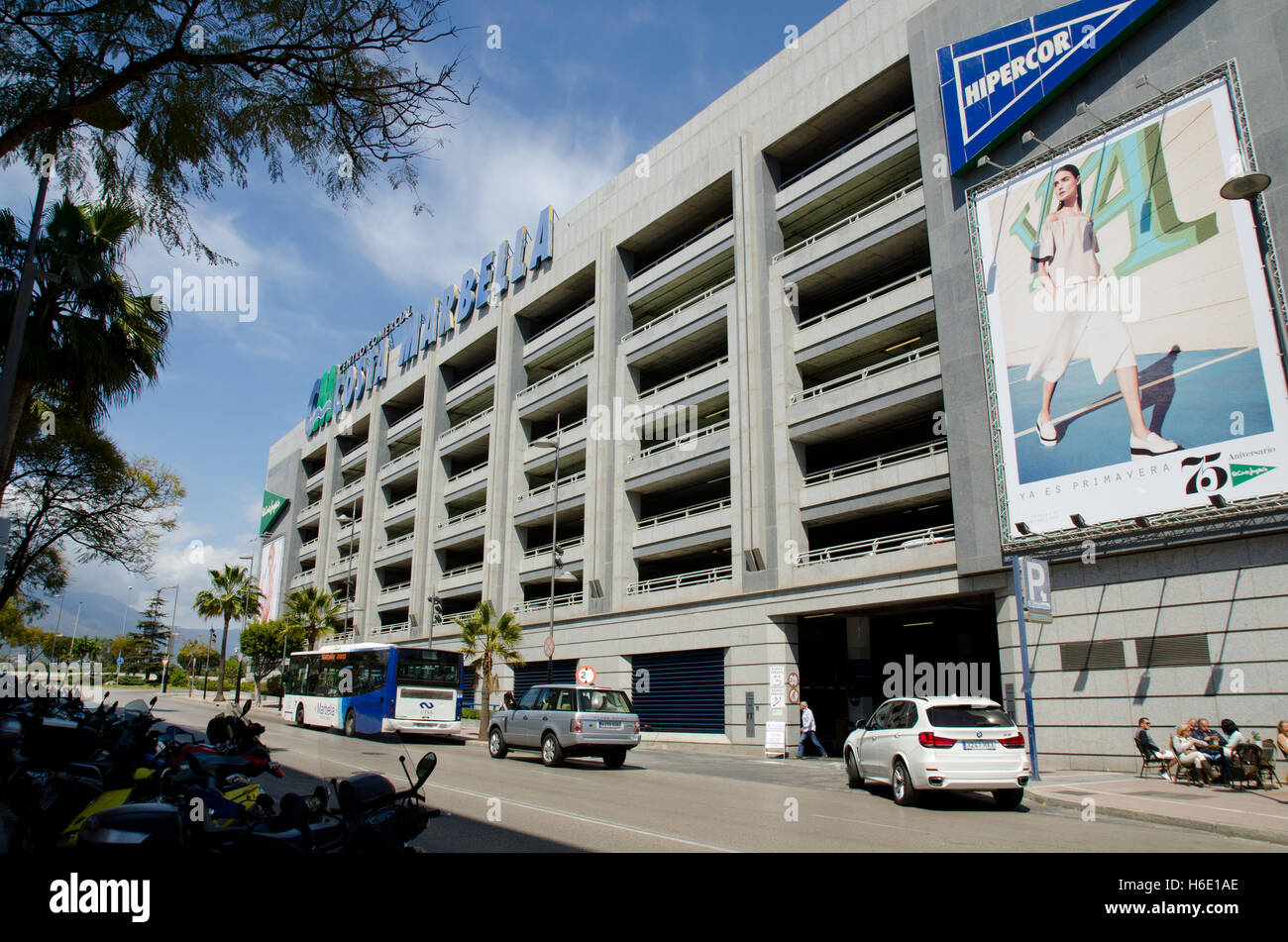 El Corte Ingles Carpark in Puerto Banus Stock Photo - Alamy