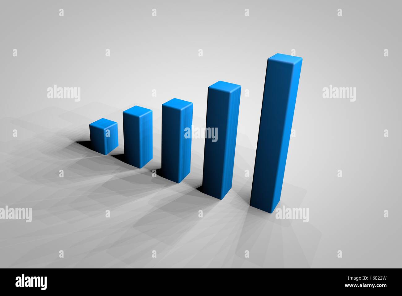 3d finance bar chart on floor Stock Photo Alamy
