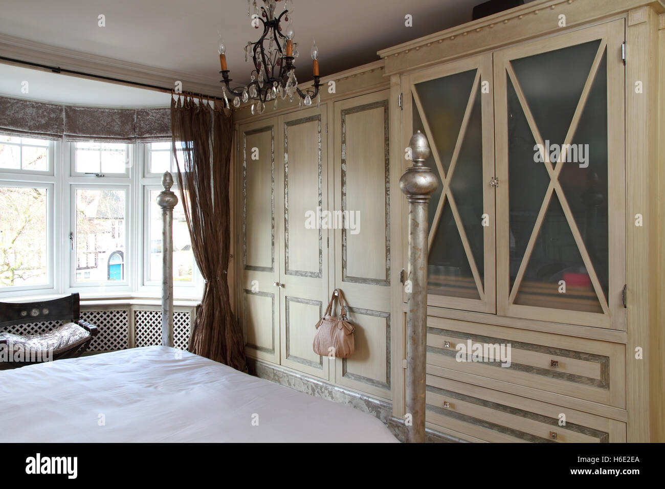 Bedroom storage cupboards Stock Photo - Alamy