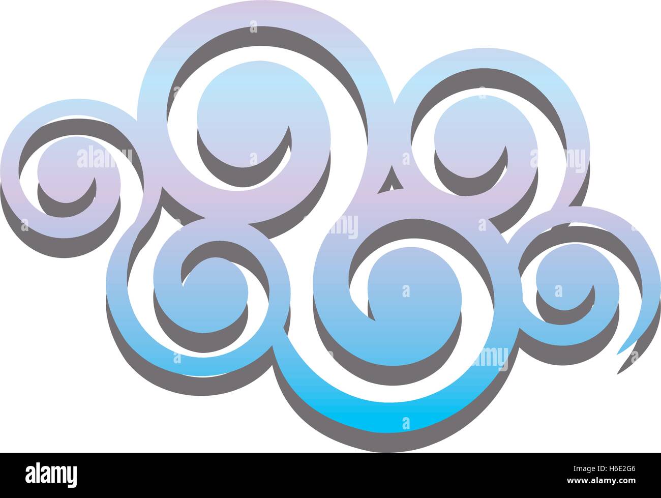 textured cartoon cloud icon image vector illustration design Stock ...