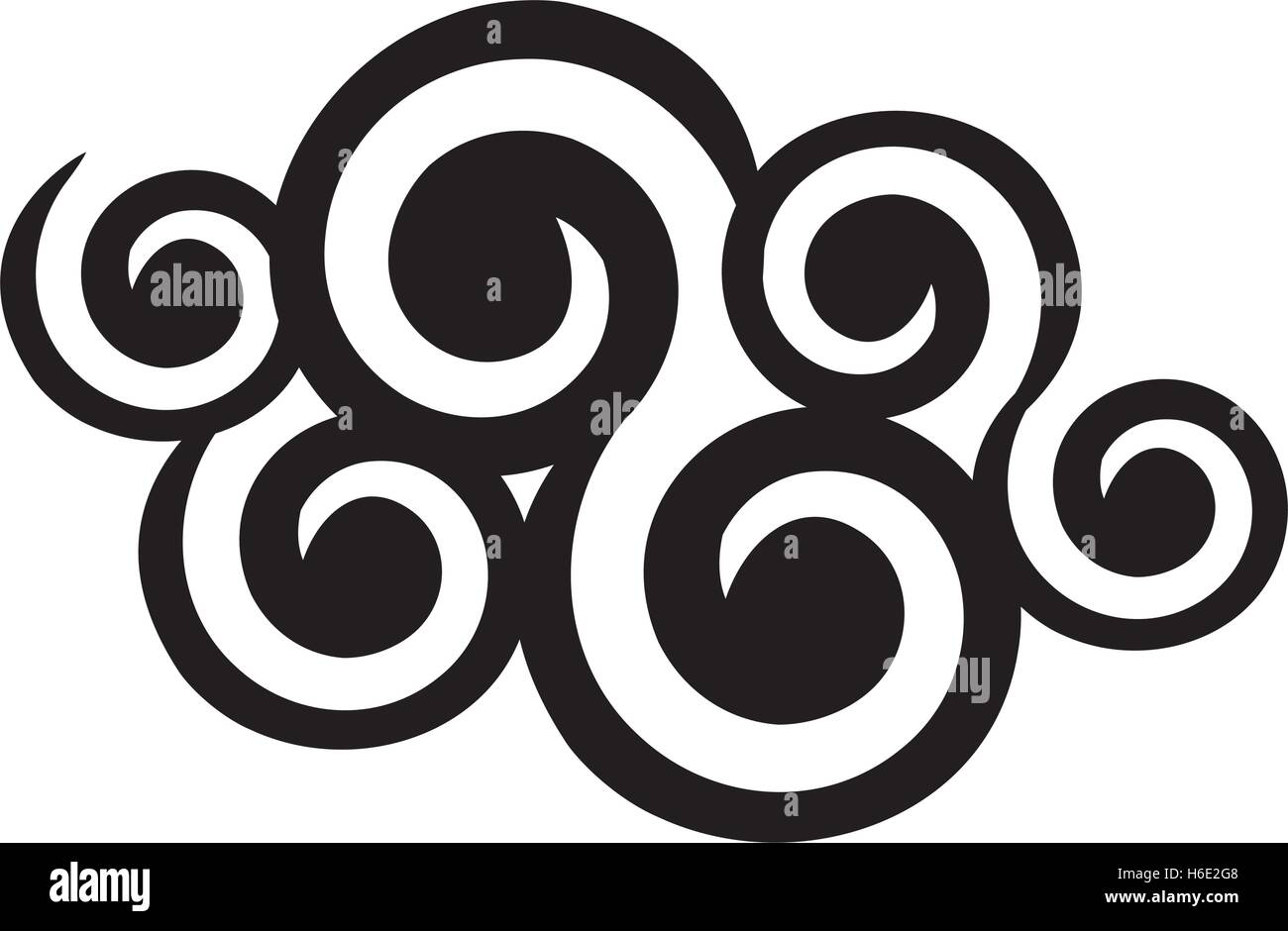 textured cartoon cloud icon image vector illustration design Stock ...