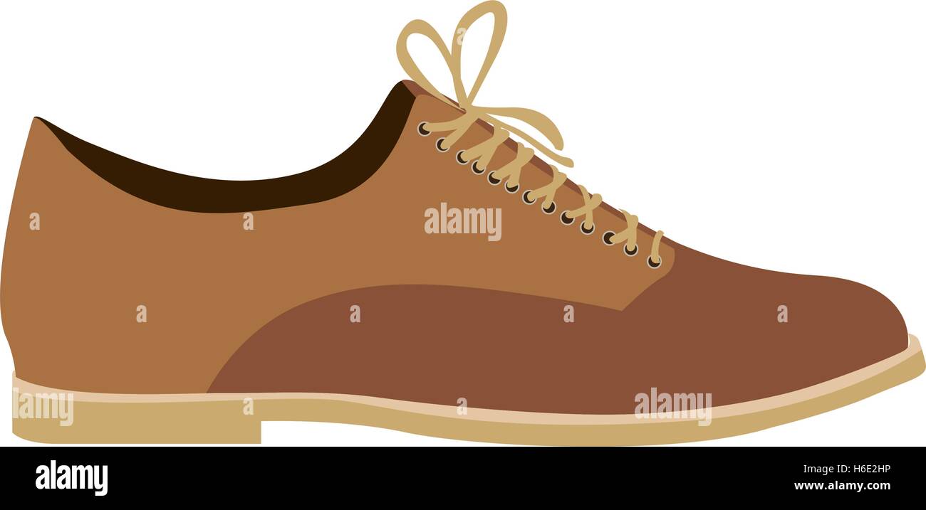 classic style lace shoe shoe icon image vector illustration design ...