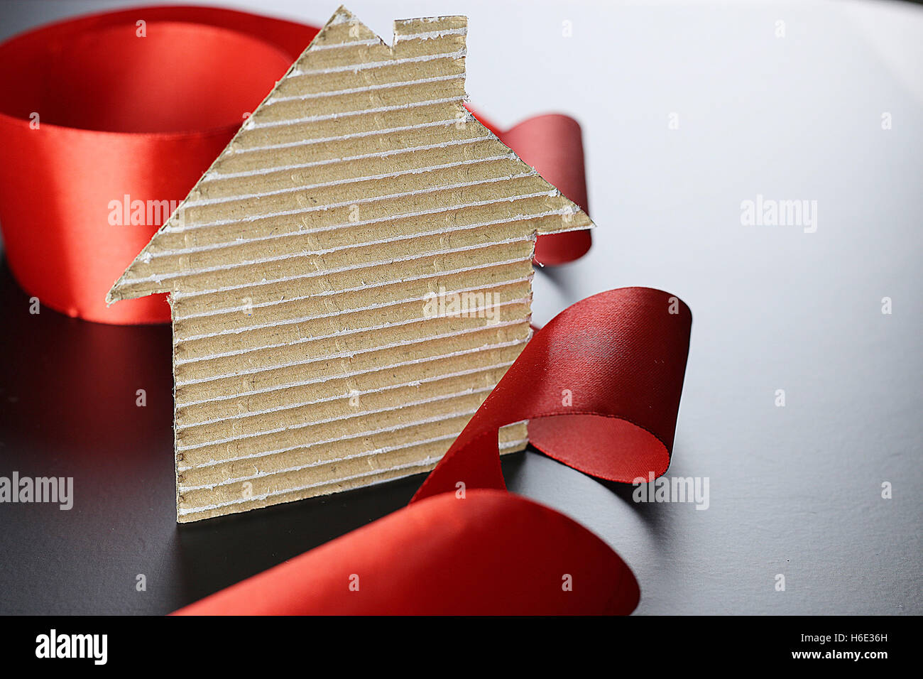 Property Card Ribbon Real Estate ribbon house Stock Photo - Alamy