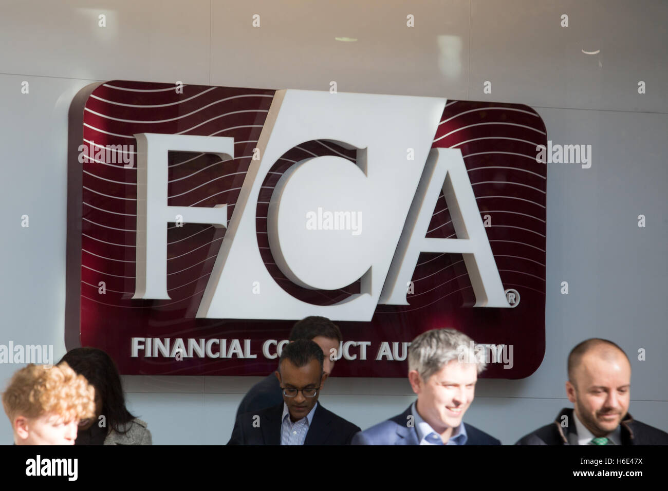 The offices of the Financial Conduct Authority (FCA) in Canary Wharf, London Stock Photo