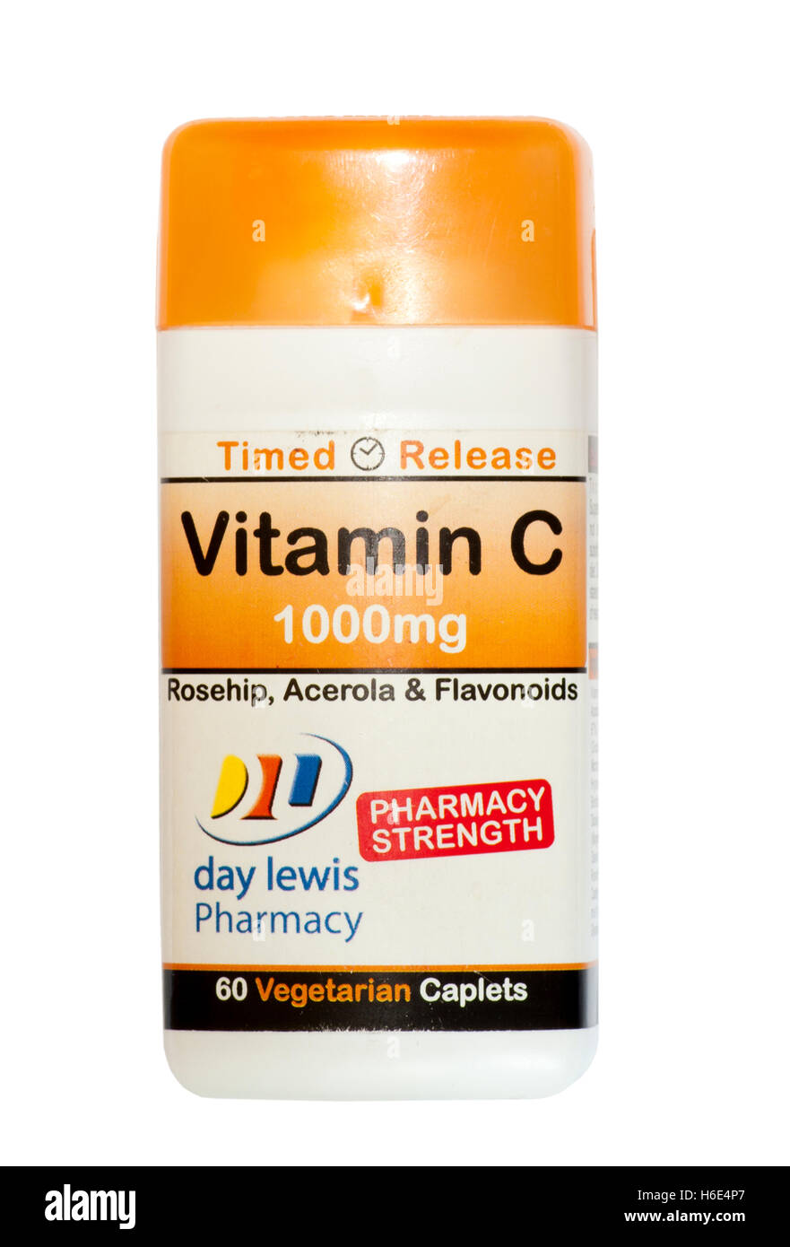 Tub Of Vitamin C Caplets by Day Lewis Pharmacy Stock Photo Alamy
