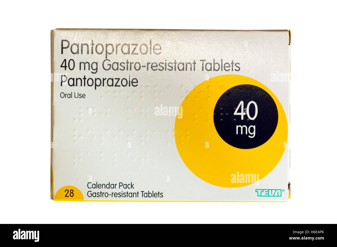 Pack Of 40mg Pantoprazole 40mg Tablets Made by Teva Stock Photo - Alamy