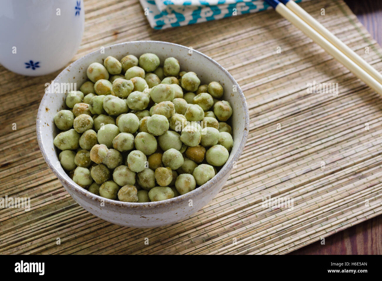 Wasabi Peas A Crunchy Snack Made With Roasted Green Peas Coated With