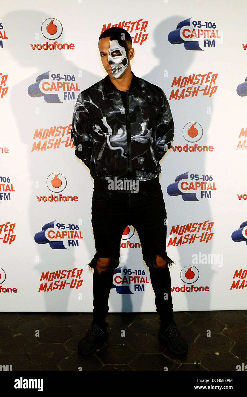 Capital Presenter Marvin Humes During Capital FM's Monster Mash Up With ...