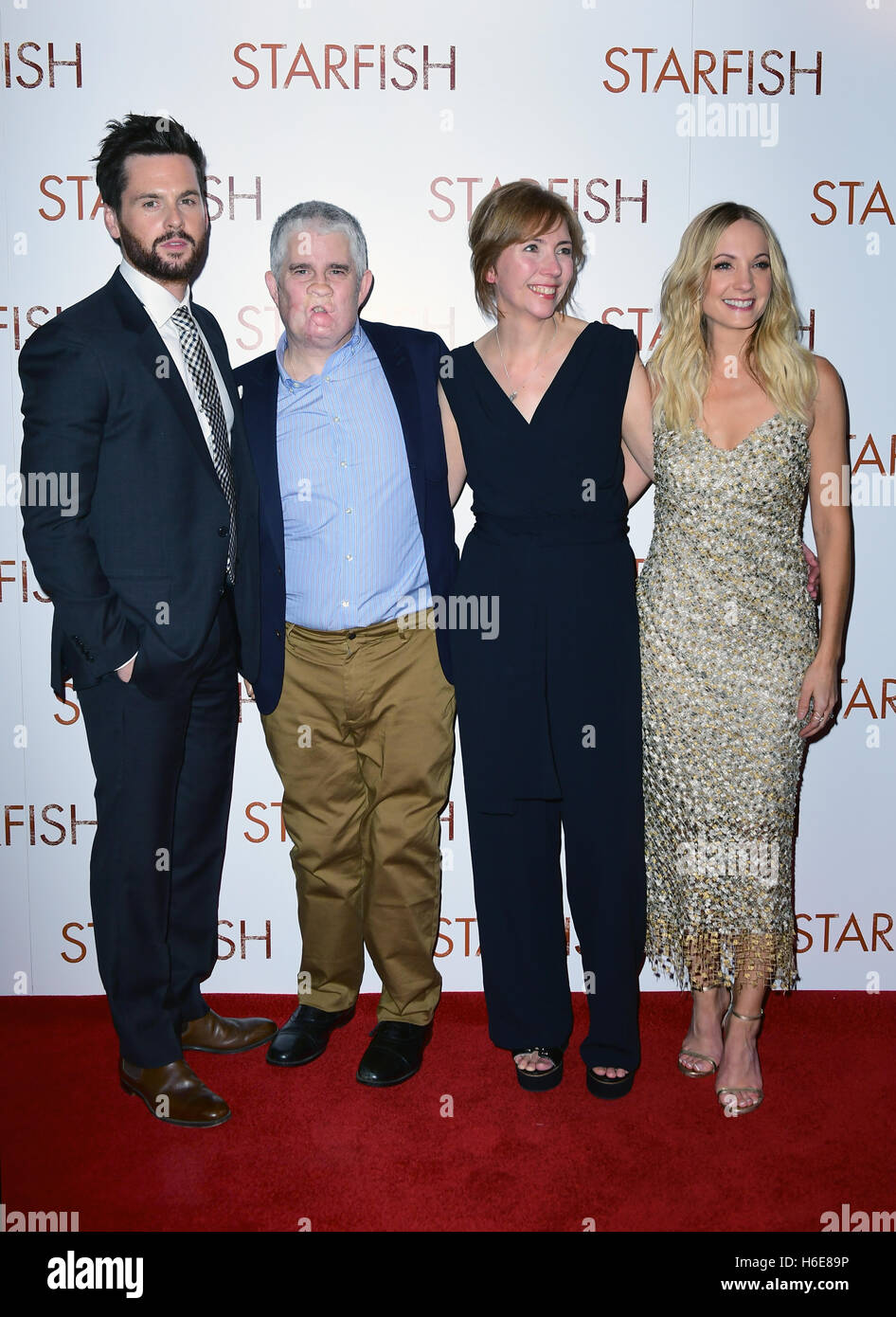 Tom Riley, Tom Ray, Nicola Ray and Joanne Froggatt attending the UK  premiere of Starfish at the Curzon Mayfair cinema in London Stock Photo -  Alamy