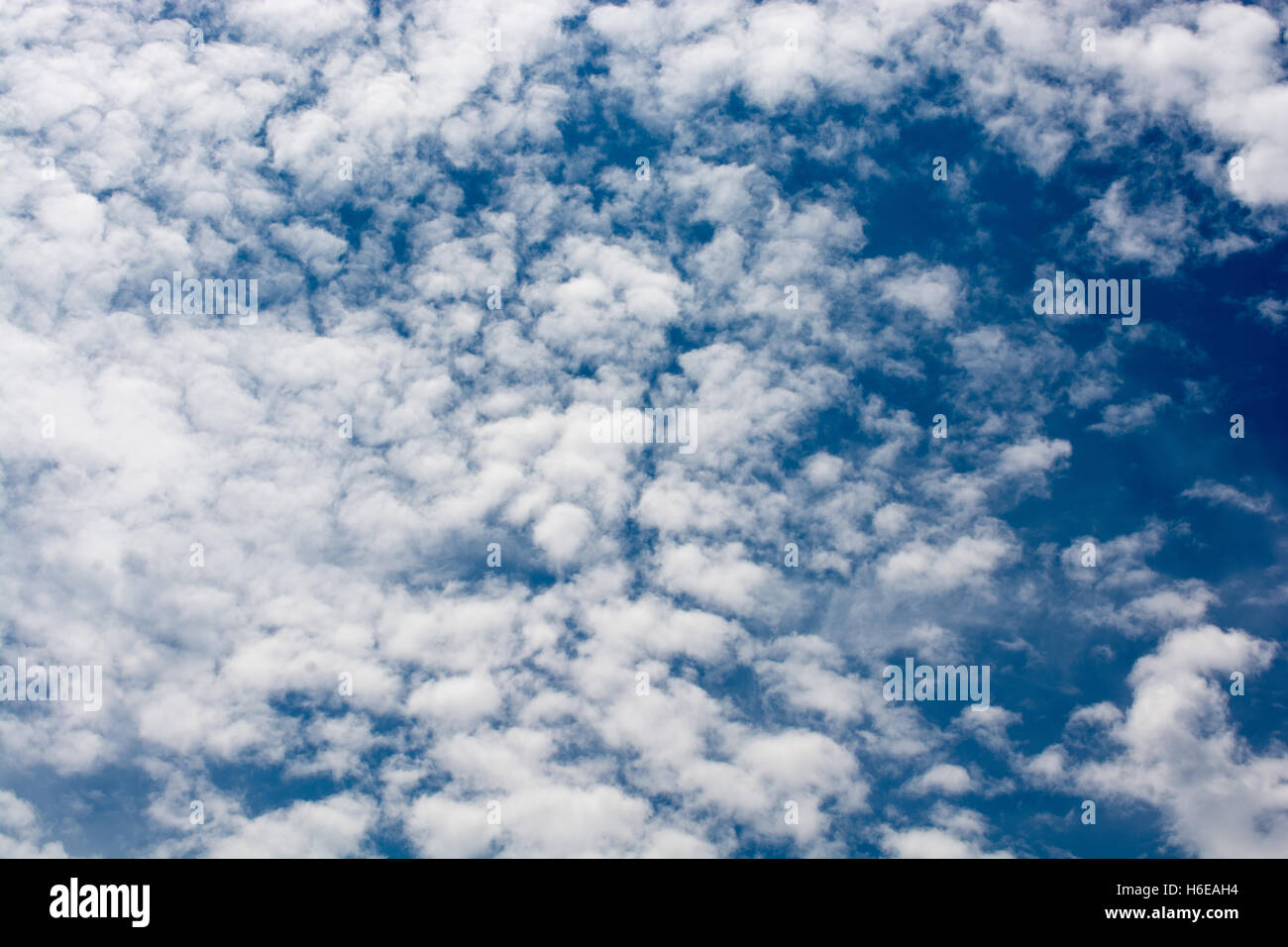 Blue cloudy sky with white and grey clouds Stock Photo - Alamy