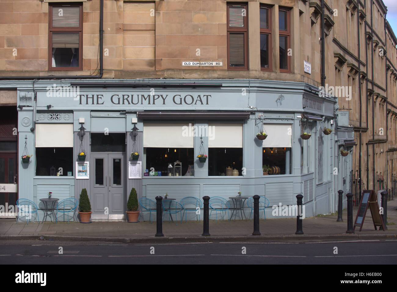 the grumpy goat pub restaurant in the finneston area of glasgow Stock Photo