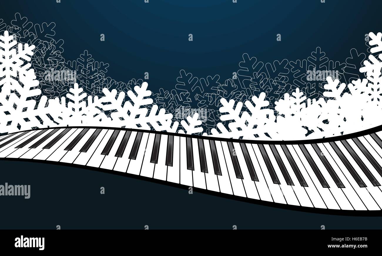 Blue template with piano Stock Vector Image & Art - Alamy