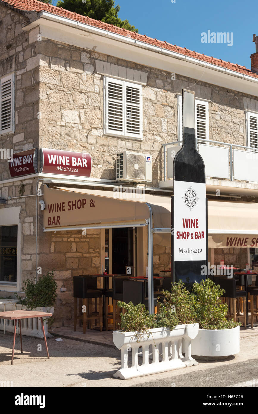 The Madirazza Wine Bar and shop Trpanj Croatia Stock Photo Alamy