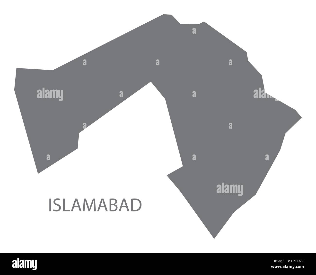 Islamabad Pakistan Map grey Stock Vector Image & Art Alamy