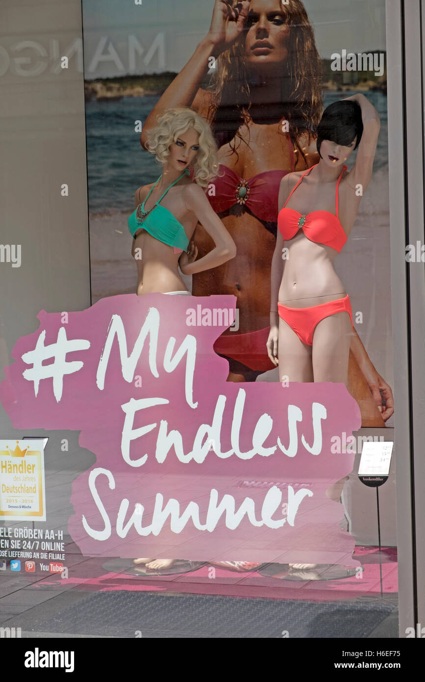 Shop window bikini display hi-res stock photography and images - Alamy