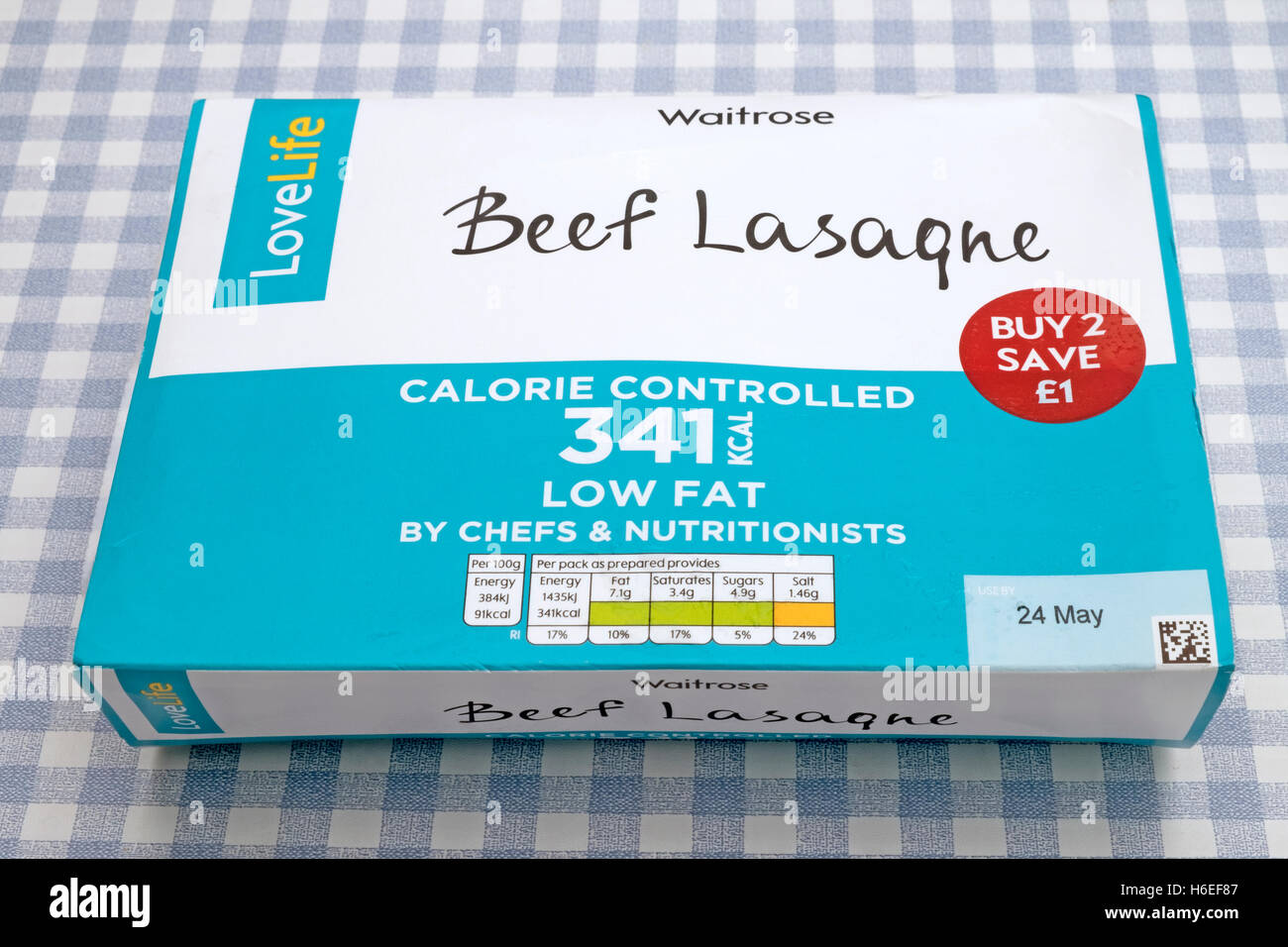 Waitrose Love life calorie controlled beef lasagne ready meal Stock Photo