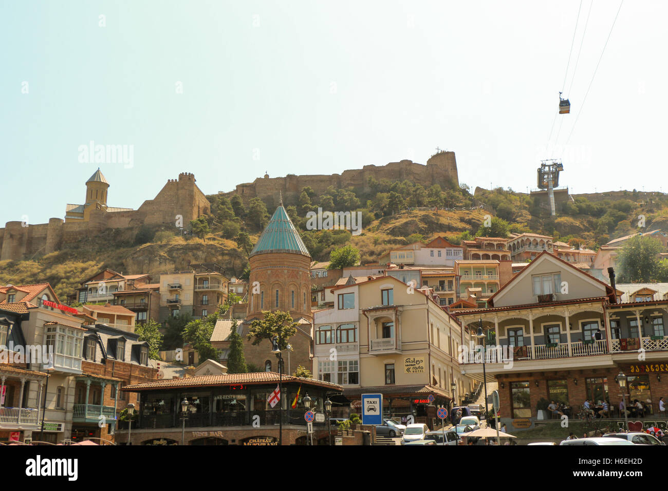 Tbilisi Old Town, the Historic district of the capital of Stock