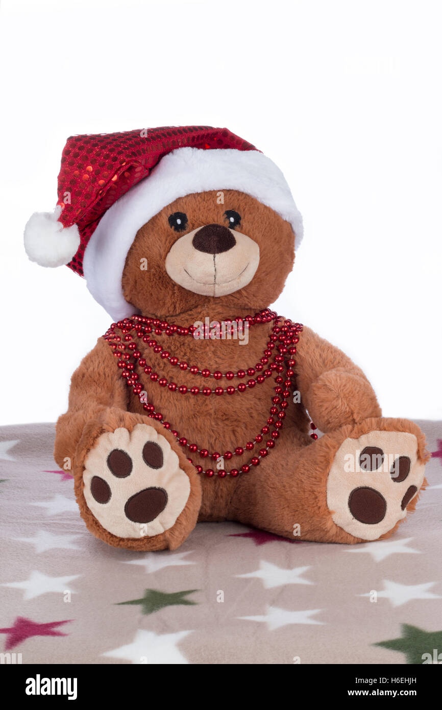Cuddly white teddy bear red hi-res stock photography and images - Alamy