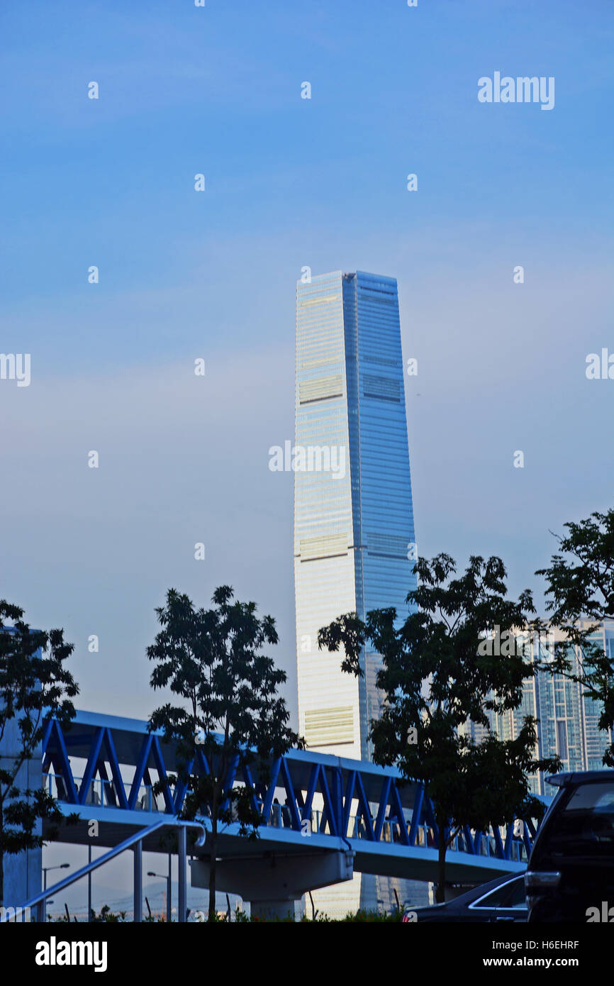 International Commerce Center tower  Kowloon Hong Kong Stock Photo