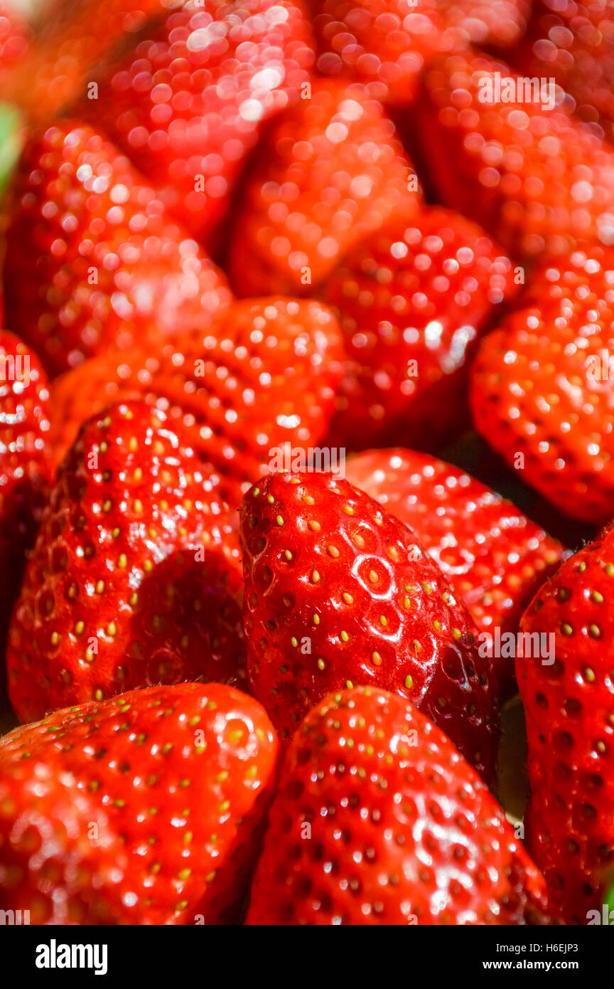 Full frame macro image strawberries hi-res stock photography and images ...