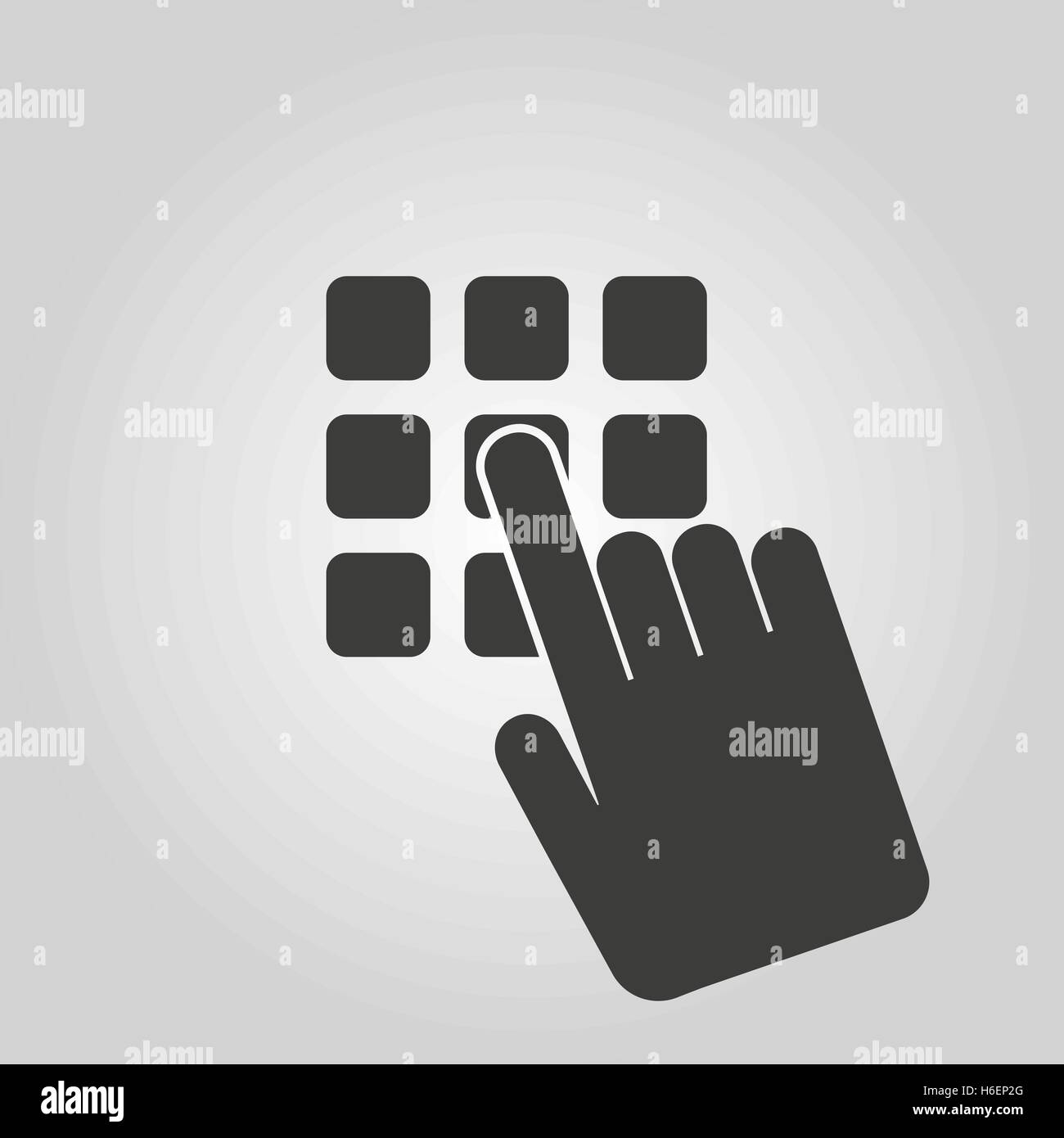 Pin code icon password and unlock access Vector Image