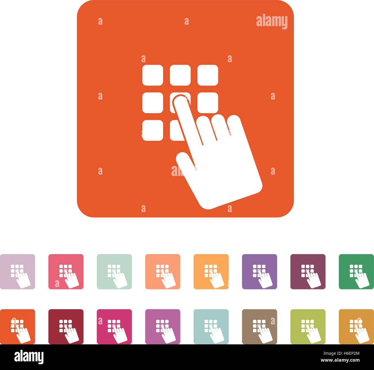 The pin code icon. Password and unlock, access, identification, unlock