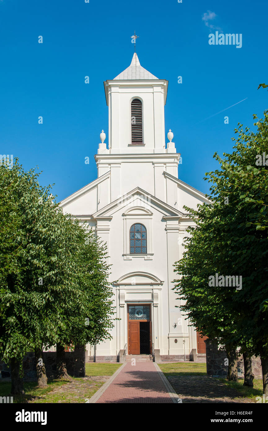 Saint Adalbert of Prague church in a small village in northeastern