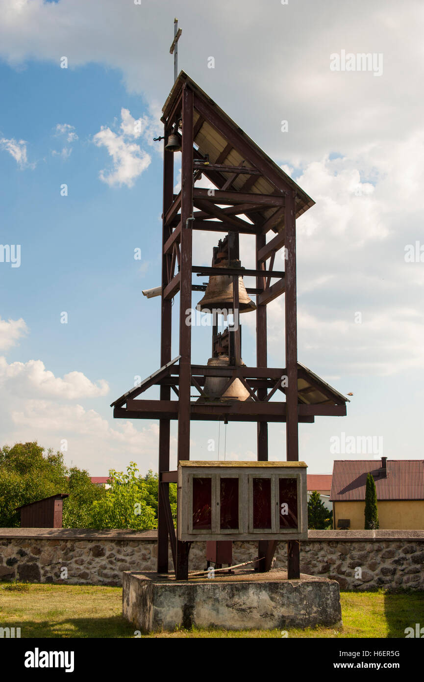 Saint Adalbert of Prague church in a small village in northeastern