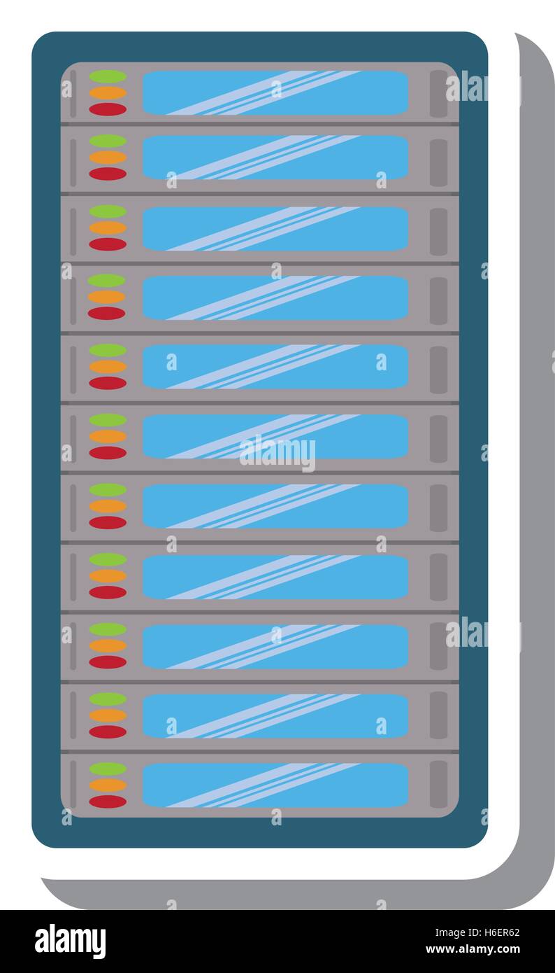 computer server data isolated icon Stock Vector Image & Art - Alamy