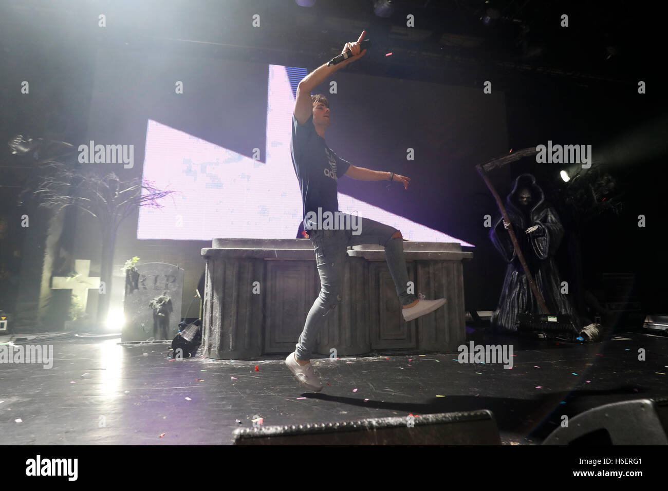 The Chainsmokers perform on stage during Capital FM's Monster Mash Up