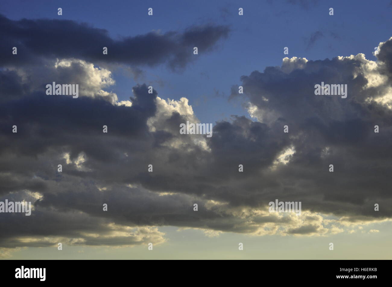 Cloudy sky sunset Stock Photo - Alamy