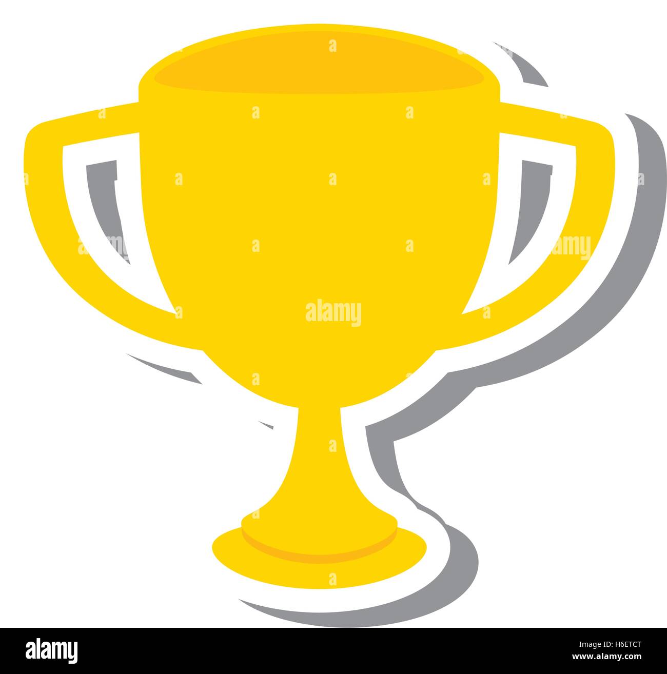 trophy cup winner isolated icon Stock Vector Image & Art - Alamy