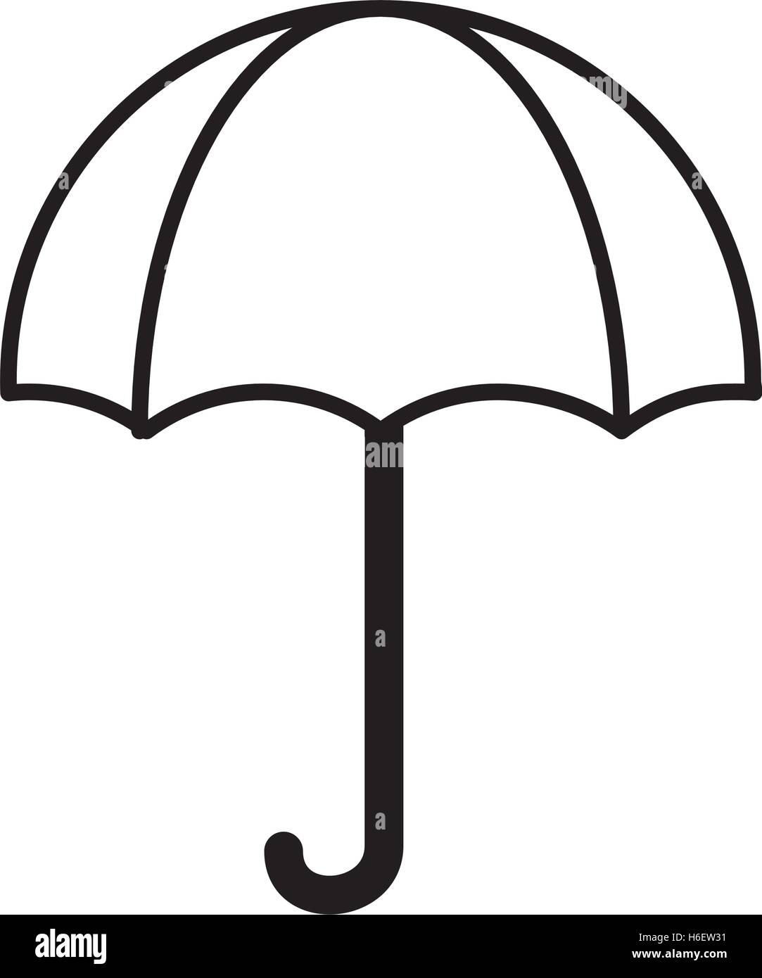 umbrella silhouette isolated icon Stock Vector Image & Art - Alamy