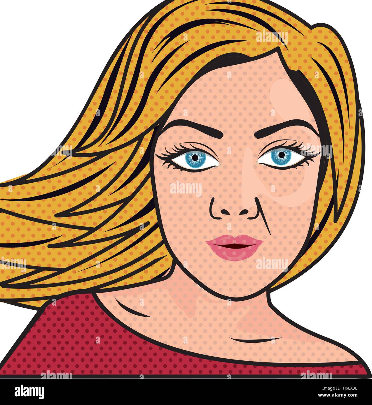 Woman In Pop Art Or Comic Style Icon Image Vector Illustration Design Stock Vector Image And Art 