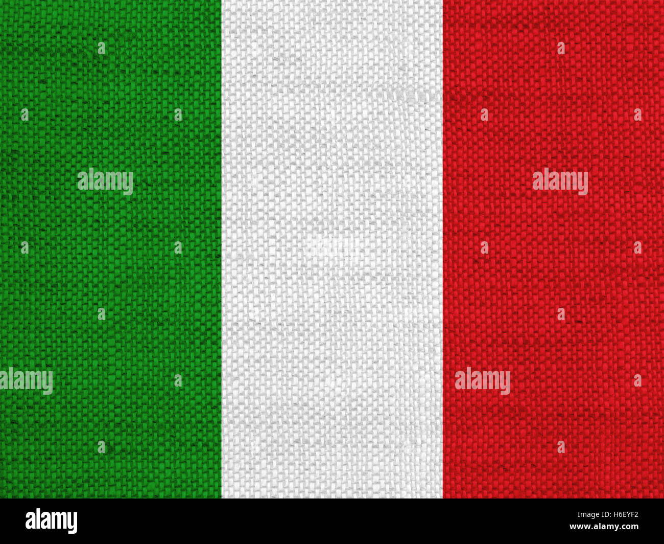 Flag on old linen Stock Photo - Alamy