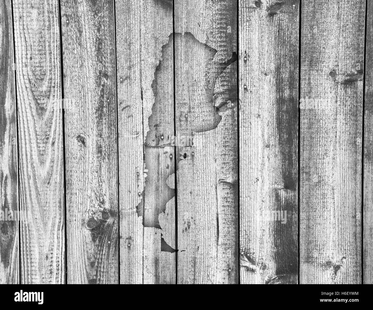 Map of Argentina on weathered wood Stock Photo