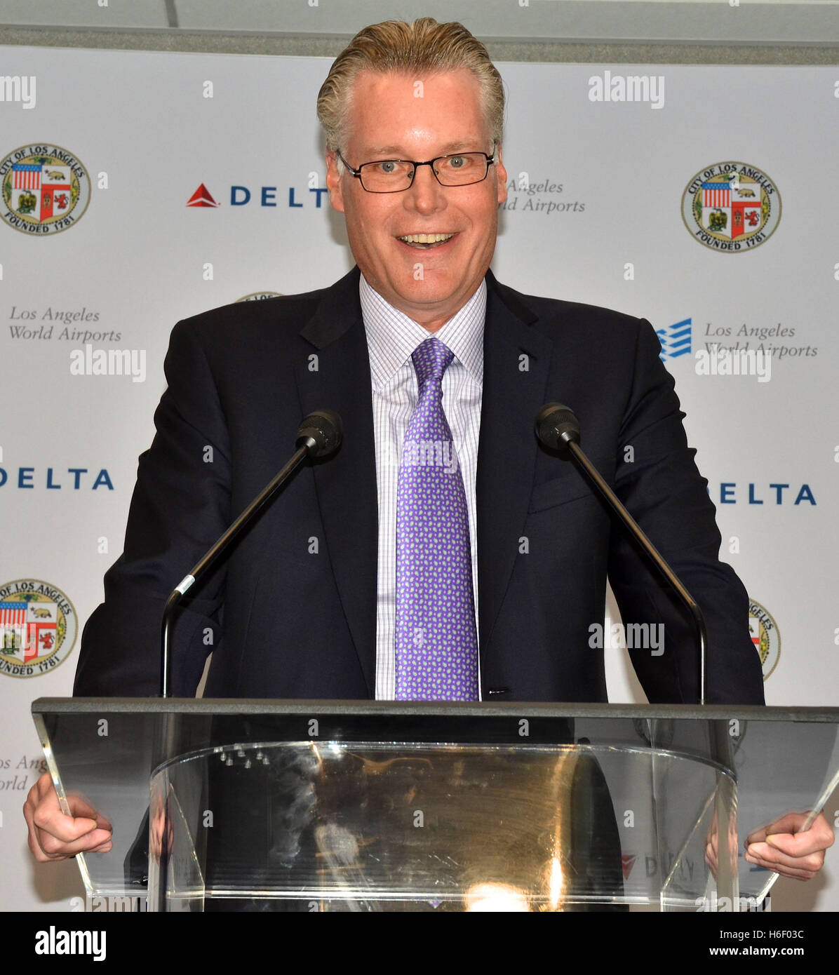 President Ed Bastian at Delta Air Lines unveil of a $229 million ...