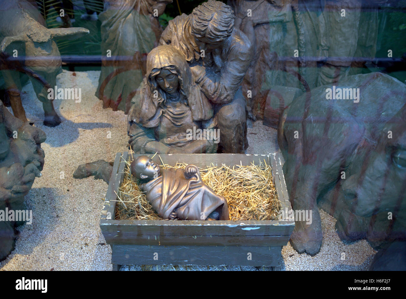Glasgow Christmas celebration Square lights nativity scene