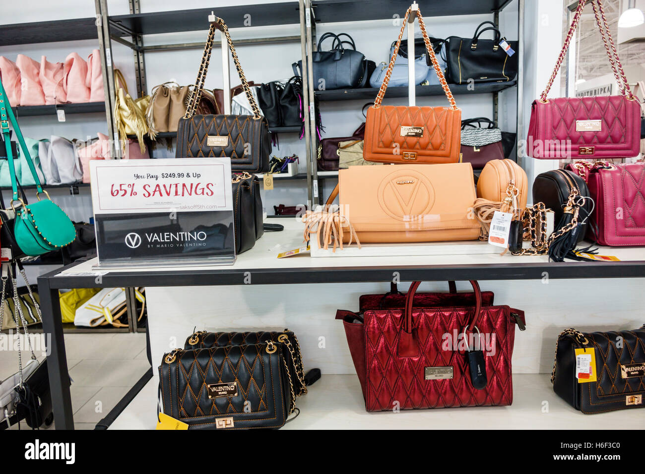 Palm Beach Florida Outlets shopping Saks Fifth Avenue Off 5th inside Stock Photo: 124492480 - Alamy