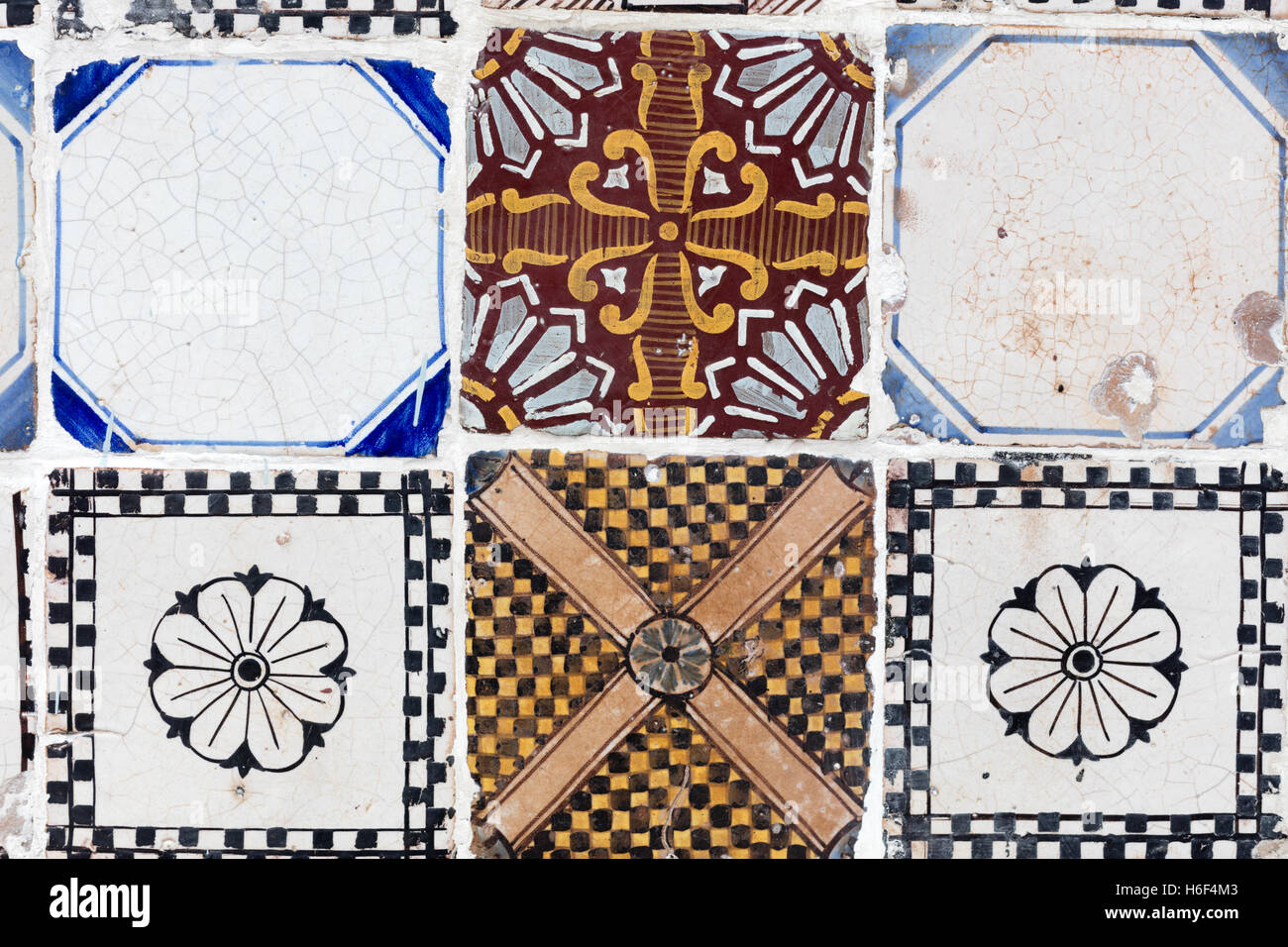 Neapolitan Riggiola Typical Old Tile Made Of Marble Chips For Floor Neapolitan Riggiola Typical Old Tile Made Of Marble Chips For Floor