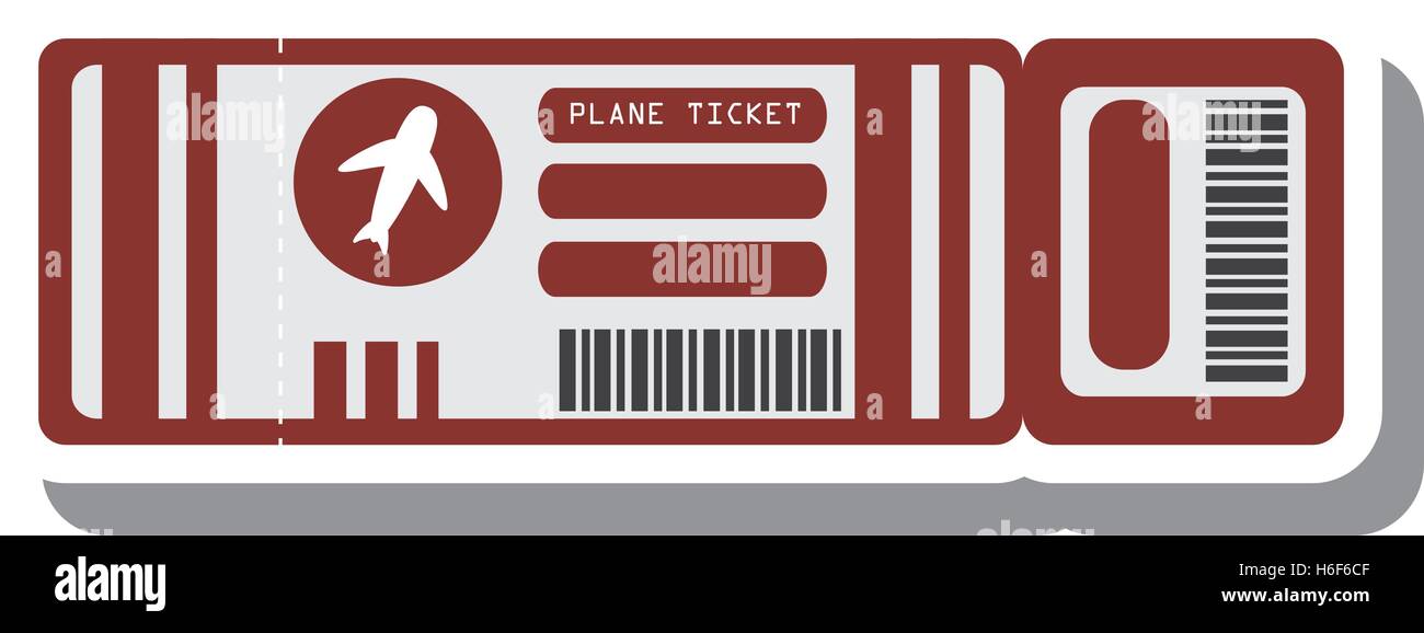 flight ticket isolated icon vector illustration design Stock Vector ...