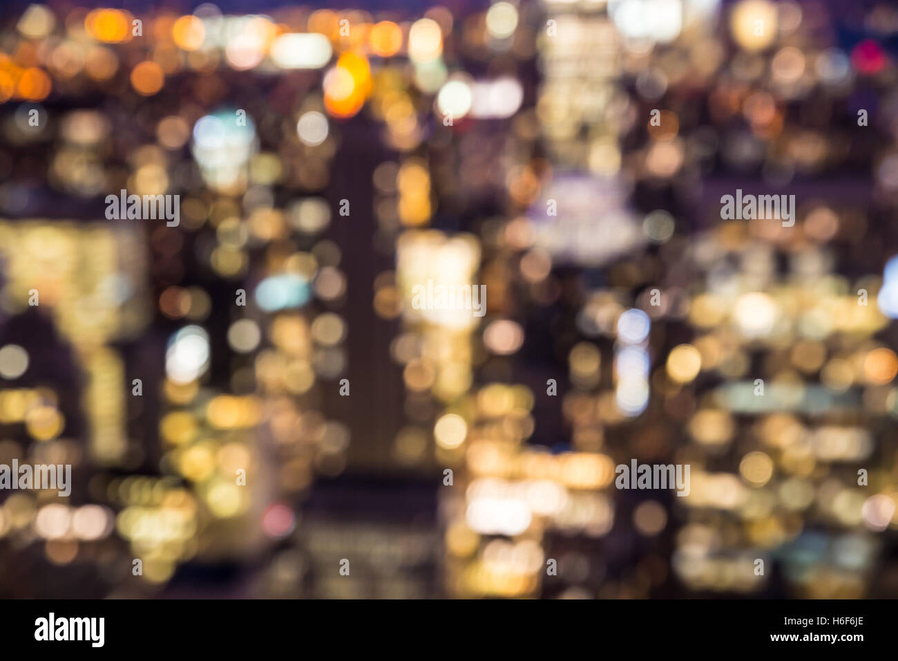 Abstract blur of New York City lights at night Stock Photo - Alamy